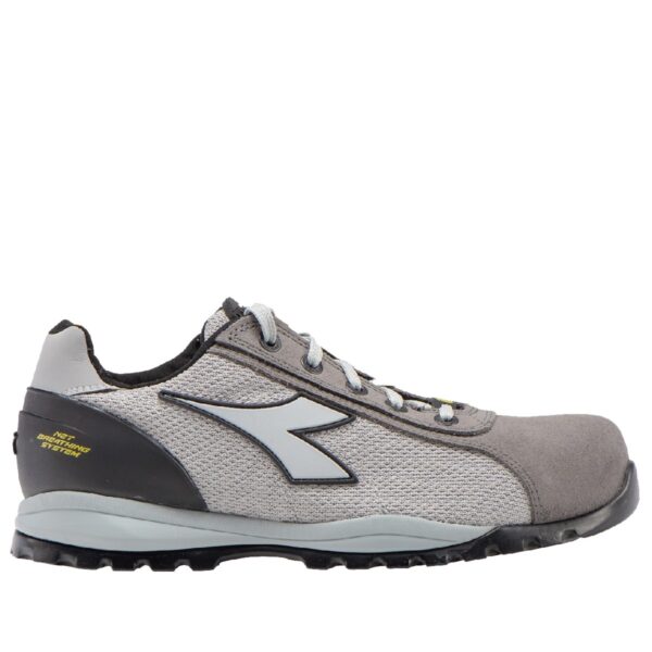 Calzado de seguridad Diadora Glove Net Low Gris Viento S1PL FO SR HRO ESD Unisex