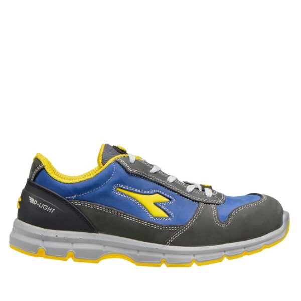 Calzado de seguridad Diadora Run Low Gris Castillo/Azul Insignia S3S FO SR ESD Unisex