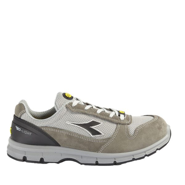 Diadora Run Text Low Safety Shoes Castle Grey / Alumínio S1P SRC ESD Unissex