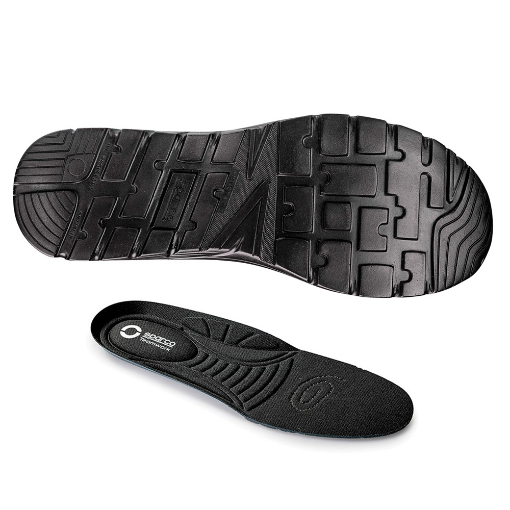 Zapatillas de Seguridad SPARCO Practice S1P - Negro y azul eléctrico