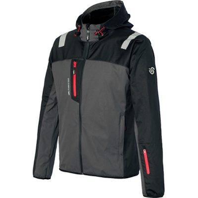 Chaqueta Starter Salsong gris-negro