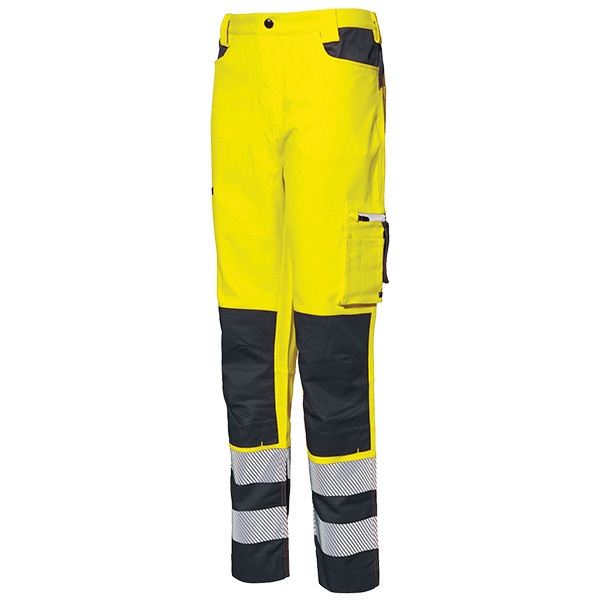 Pantalon AV Starter Stretch amarillo fluor-gris