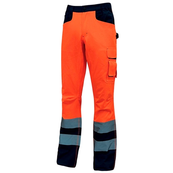Pantalón de alta visibilidad U-Power Radiant Orange Fluo