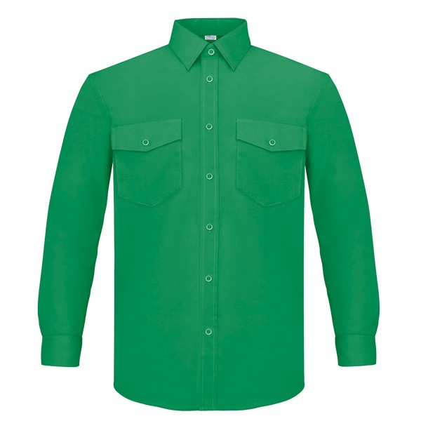 Camisa manga larga dos bolsillos Vesin verde