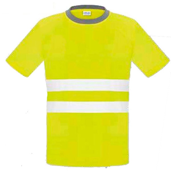 Camiseta manga corta de alta visibilidad Vesin amarillo