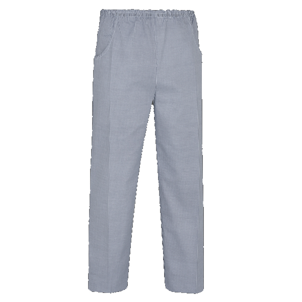 Pantalón de trabajo  para trabajar  con goma en toda la cintura Vesin Blanco-azul PU609