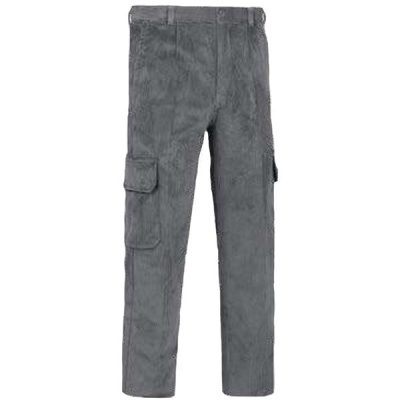 Pantalón de trabajo  de trabajo  de trabajo  multibolsillos con refuerzos pana Vesin cargo gris