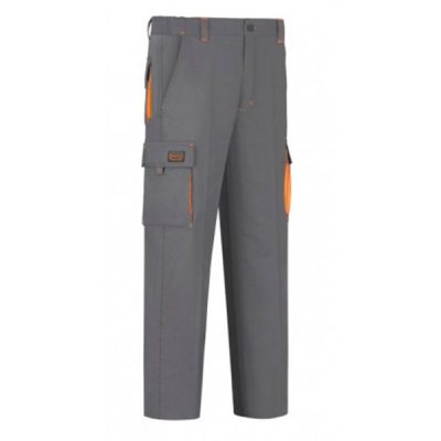 Pantalón de trabajo  6 bolsillos Vesin bicolor gris