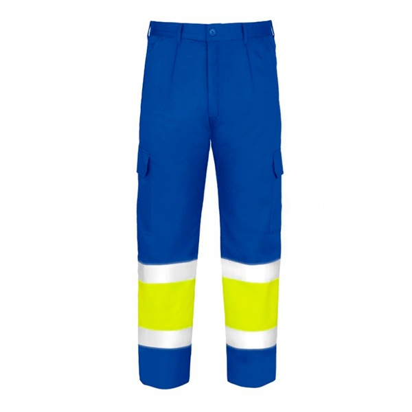 Pantalones multibolsillos de alta visibilidad Vesin azulita