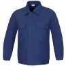 cazadora con cremallera, tapeta y velcro azul marino