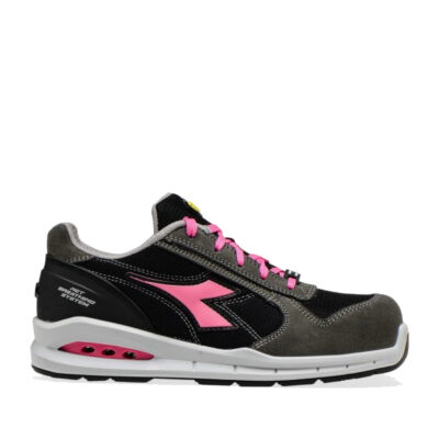 Calzado de seguridad Diadora Run Net Airbox Low S1P SRC Smoke / Negro Unisex