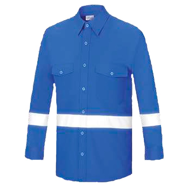 Camisa manga larga con dos bolsillos Vesin azulina L-500