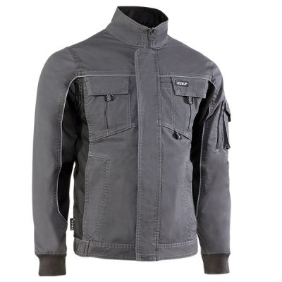 Chaqueta multibolsillos Juba 170 FLEX Gris - Negro