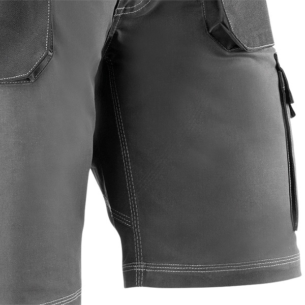 Pantalón corto multibolsillos Juba 172 FLEX Gris - Negro