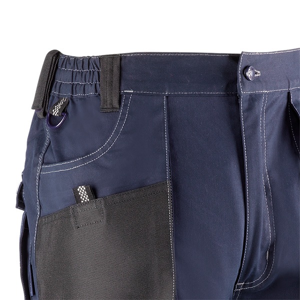 Pantalón corto multibolsillos Juba 182 FLEX Azul marino - Negro