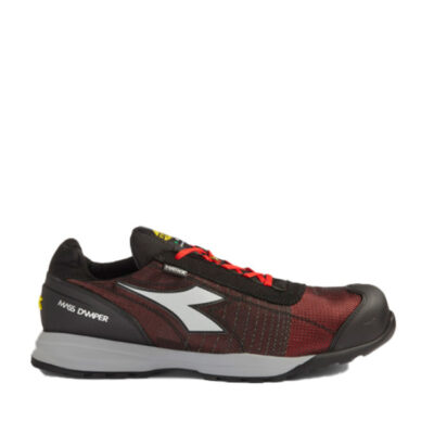 Calzado de seguridad Diadora Glove MDS MTX LOW S1P HRO SRC ESD POPPY Rojo/Gris