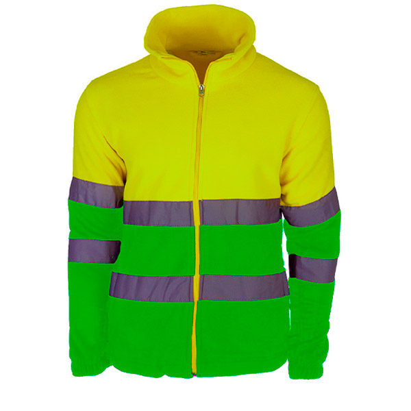 Polar de alta visibilidad Prima Everest3 Combi Jacket Amarillo / Verde ecológico