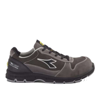 Calzado de seguridad Diadora RUN LOW MET FREE S3L FO SR ESD Gris acero y antracita