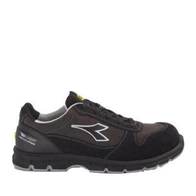 Calzado de seguridad Diadora RUN LOW MET FREE S3L FO SR ESD Negro y gris