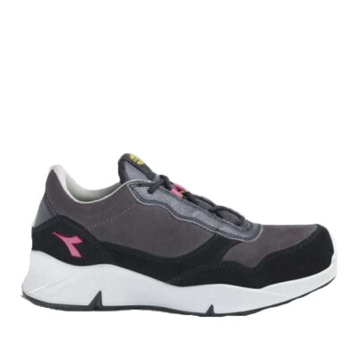 Calzado de seguridad para mujer Diadora ATHENA LOW S3L FO SR ESD Hierro y rojo frambuesa