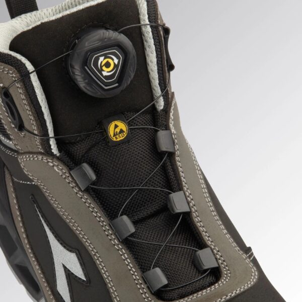 Calzado de seguridad Diadora SHARK STABLE IMPACT LEATHER QUICK MID S3S FO SR SC ESD