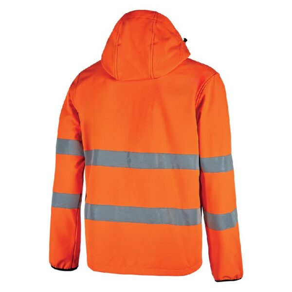 Chaqueta de trabajo alta visibilidad U-Power Cursa Orange Fluo