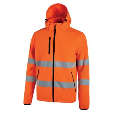 Chaqueta de trabajo alta visibilidad U-Power Cursa Orange Fluo