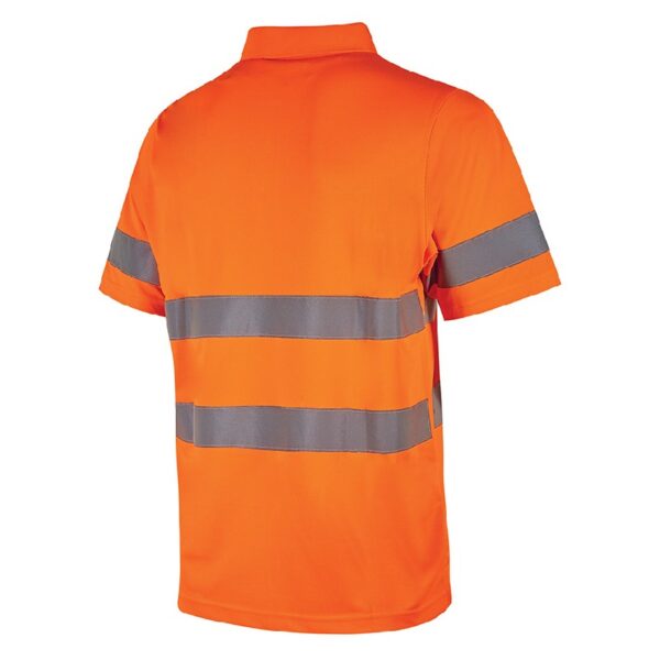 Polo de trabajo alta visibilidad U-Power Enif Orange Fluo Pack 3 Unidades