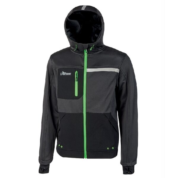 Sudadera de trabajo U-Power Galaxy Asphalt Grey Green