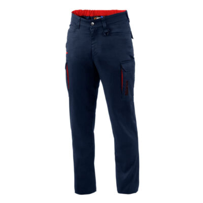 Pantalones Sparco TROUSERS VERMONT BTP0001B0N31 Azul marino y rojo
