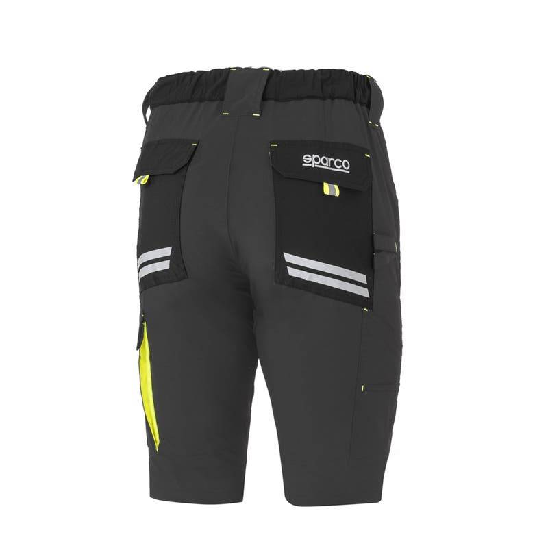 Pantalones shorts ligeros Tech Sparco LAREDO 02428GSGF GRIS/AMARILLO Pantalones shorts ligeros Tech Sparco LAREDO 02428GSGF GRIS/AMARILLO