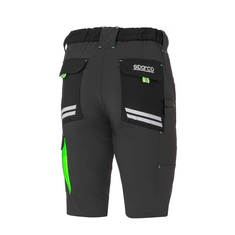 Pantalones shorts ligeros Tech Sparco LAREDO 02428GSVF GRIS/VERDE Pantalones shorts ligeros Tech Sparco LAREDO 02428GSVF GRIS/VERDE
