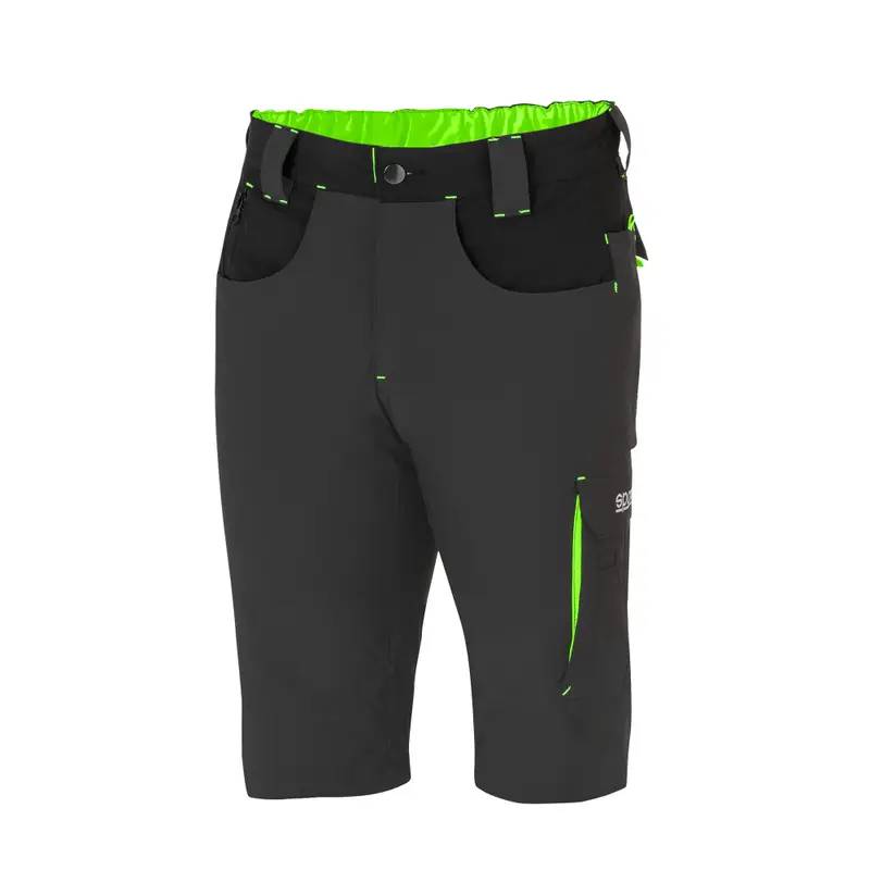 Pantalones shorts ligeros Tech Sparco LAREDO 02428GSVF GRIS/VERDE Pantalones shorts ligeros Tech Sparco LAREDO 02428GSVF GRIS/VERDE